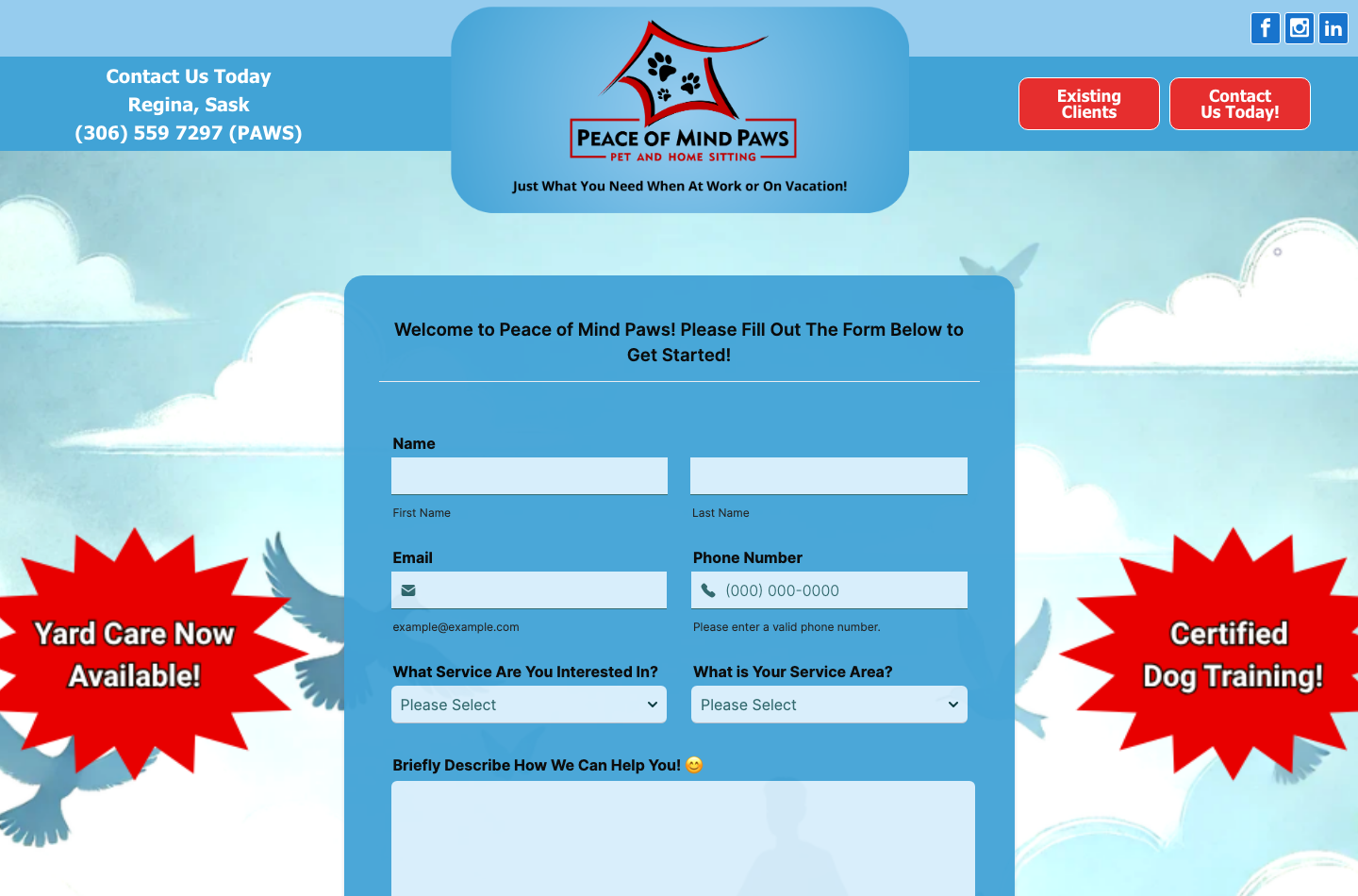 Peace of Mind Paws Pet and Home Sitting Inc.