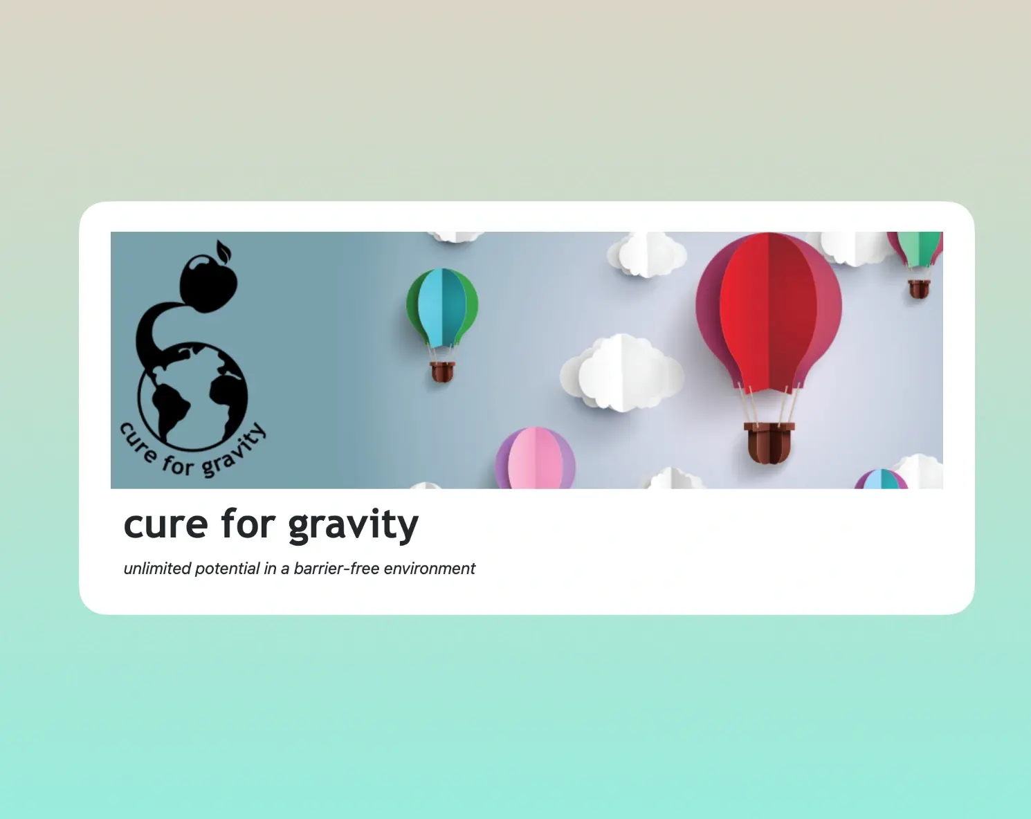 Cure For Gravity