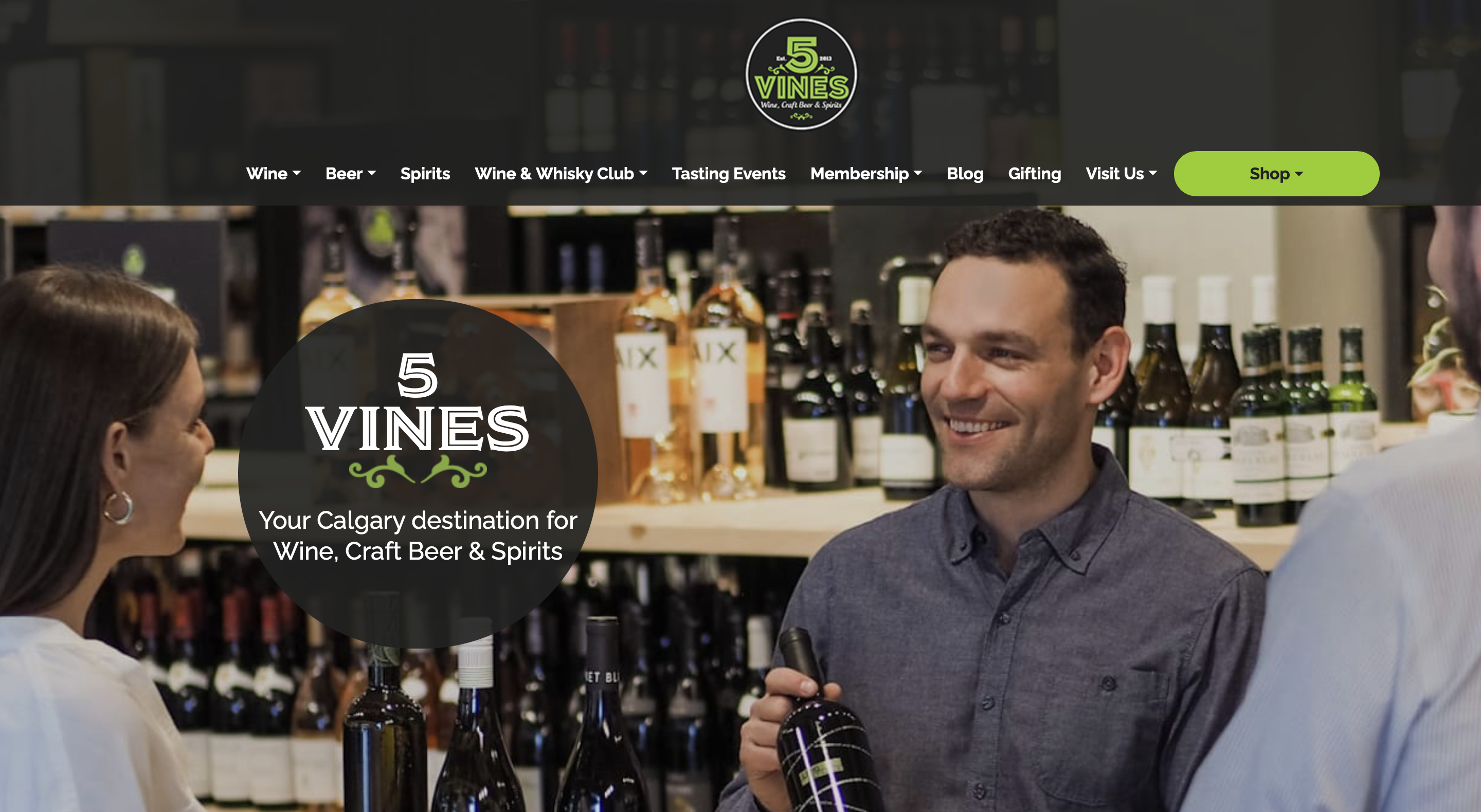 Five Vines Wine, Craft Beer & Spirits